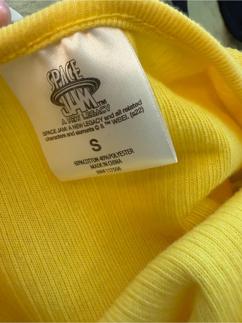 Tune Squad Yellow Ribbed Cropped Tank - Picture 3 of 7